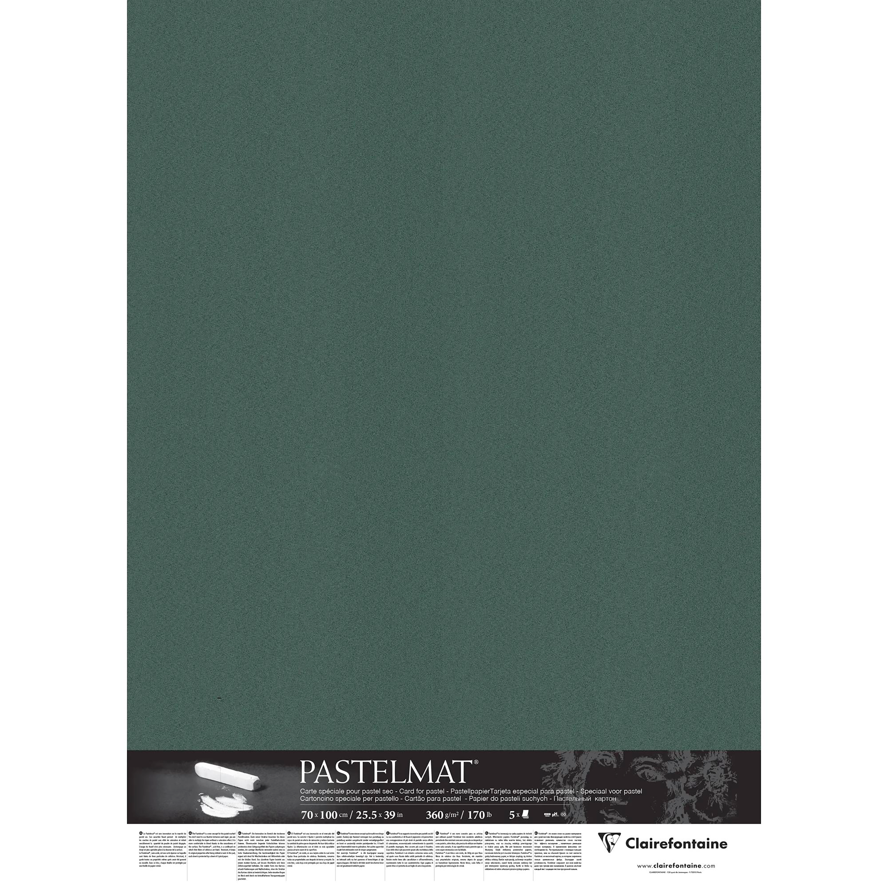 Pastelmat pack 5sh 360g dark green 70x100cm