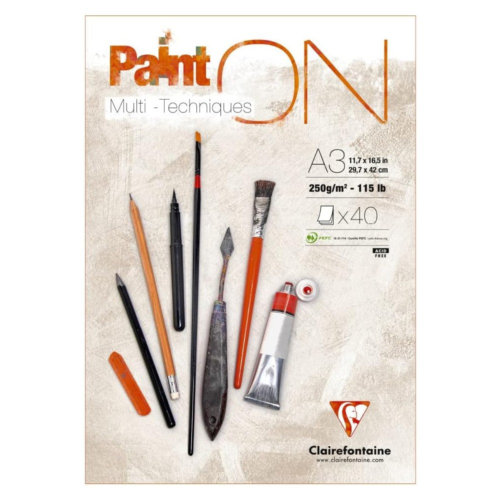 Paint'on - Peinture sur Multi Technic A3 250g  40S 29.7x42cm