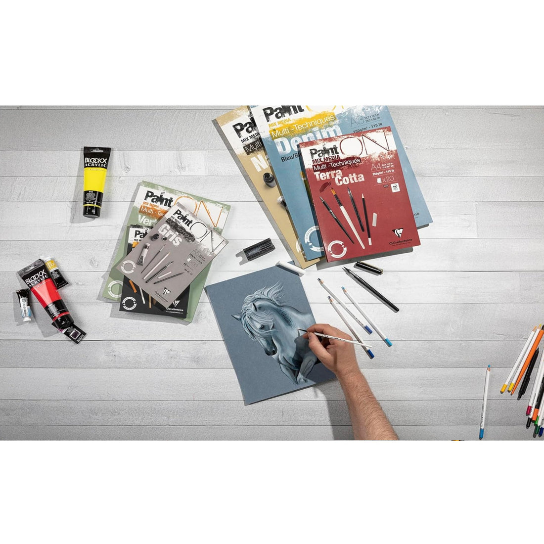 Paint'on - Peinture sur Multi Technic A4 250g  30S  21x29.7cm