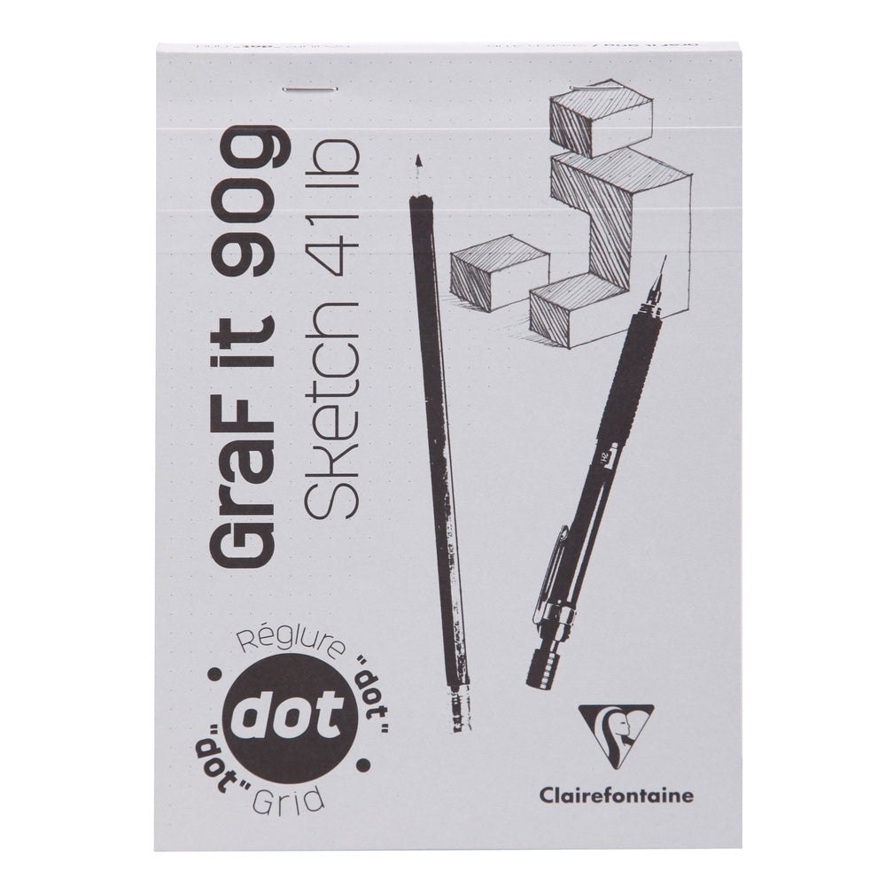 Graf It Dot Grid Bloc à Dessins 41Lb 80F  5¾X8¼ CLAIREFONTAINE