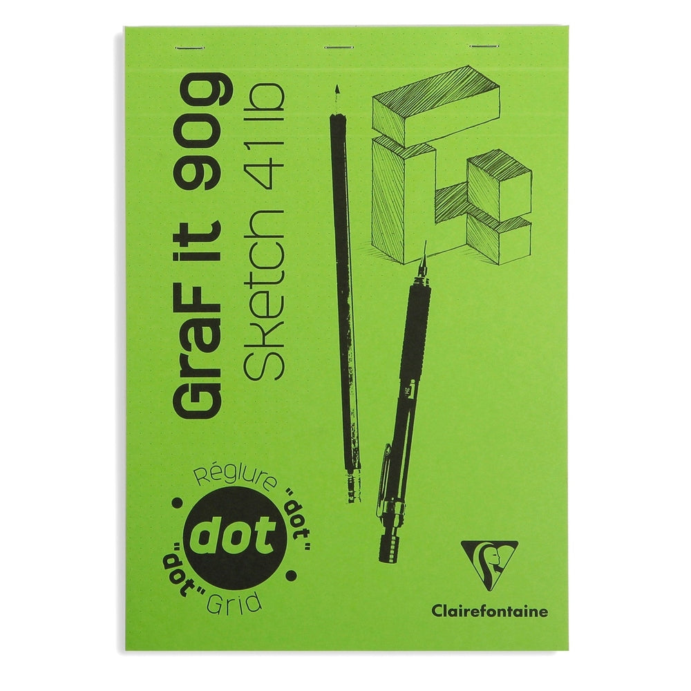 Graf It Dot Grid Bloc à Dessins 41Lb 80F 8¼X11¾ CLAIREFONTAINE