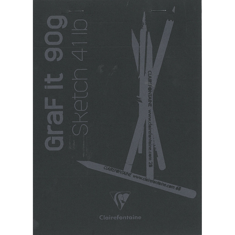 Graf It Bloc à dessin Noir 41Lb 80F 5¾X8¼ CLAIREFONTAINE