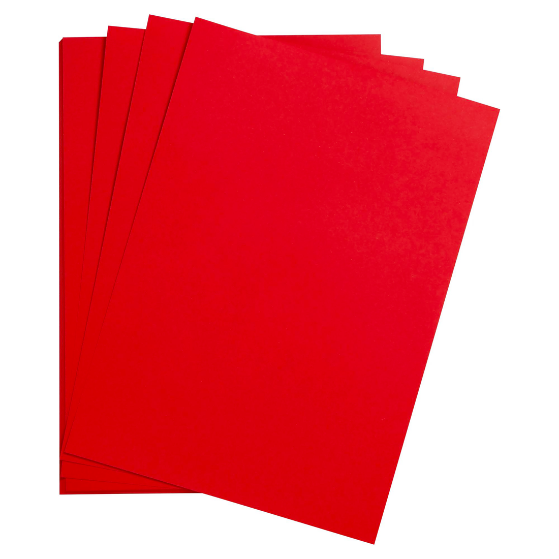 Carton Maya 270g  coquelicot  25 feuilles  A4  21x29.7cm