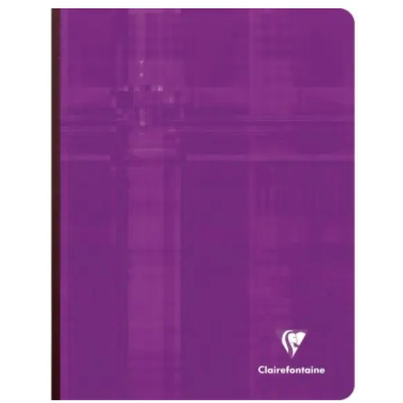 Carnet brochure dos toilé 5/5 -assortis- 192 pages (17x22cm) CLAIREFONTAINE