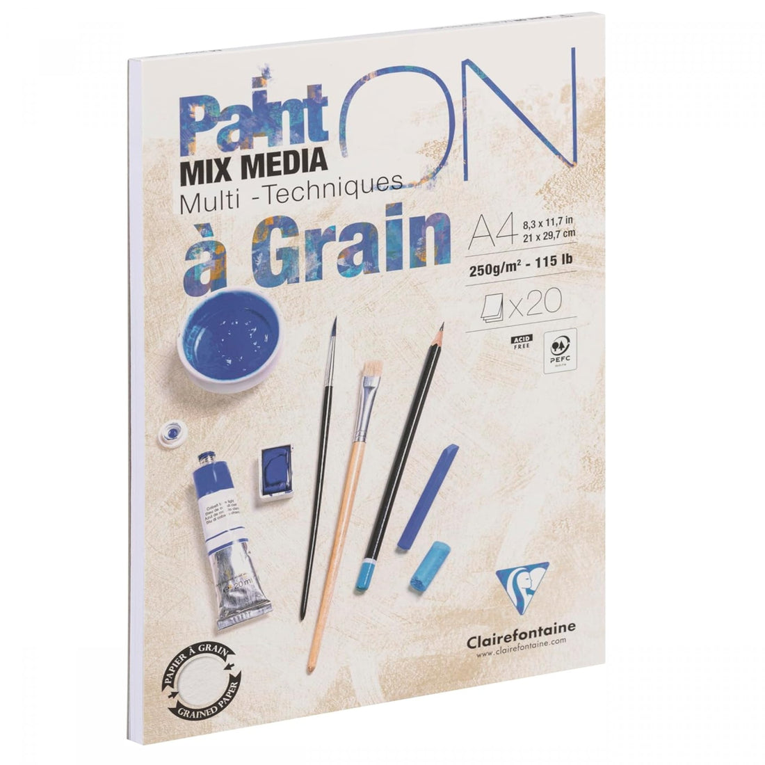 Paint'On Bloc à Grain 20F A4 - 21x29.7cm