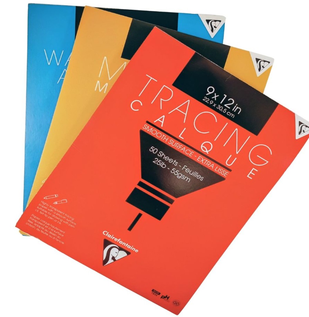 Bloc de traçage 22,9X30,5 50S 55G CLAIREFONTAINE