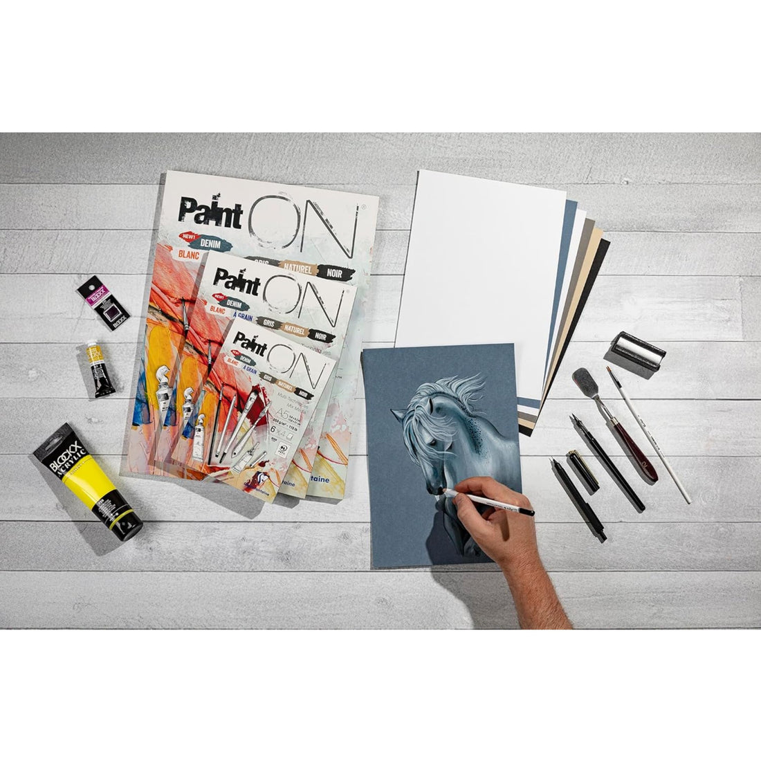 Paint'On 115Lb N°6 Bloc Assorti 24F A5