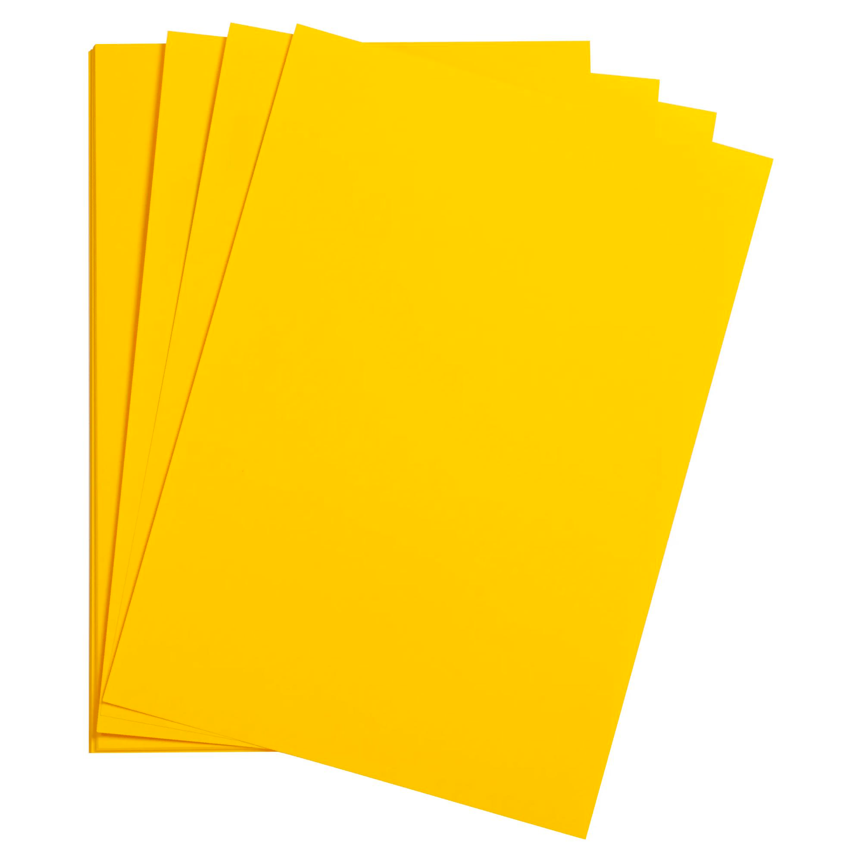 Maya Cardboard 185gr Yellow Sun 25 sheets 19.7 x 27.6in