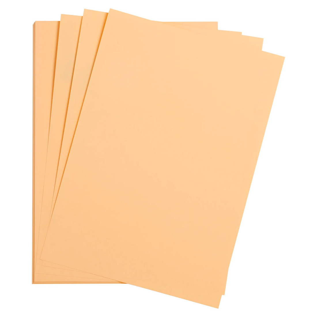Carton Maya 185g abricot 25 feuilles 50 x 70 cm