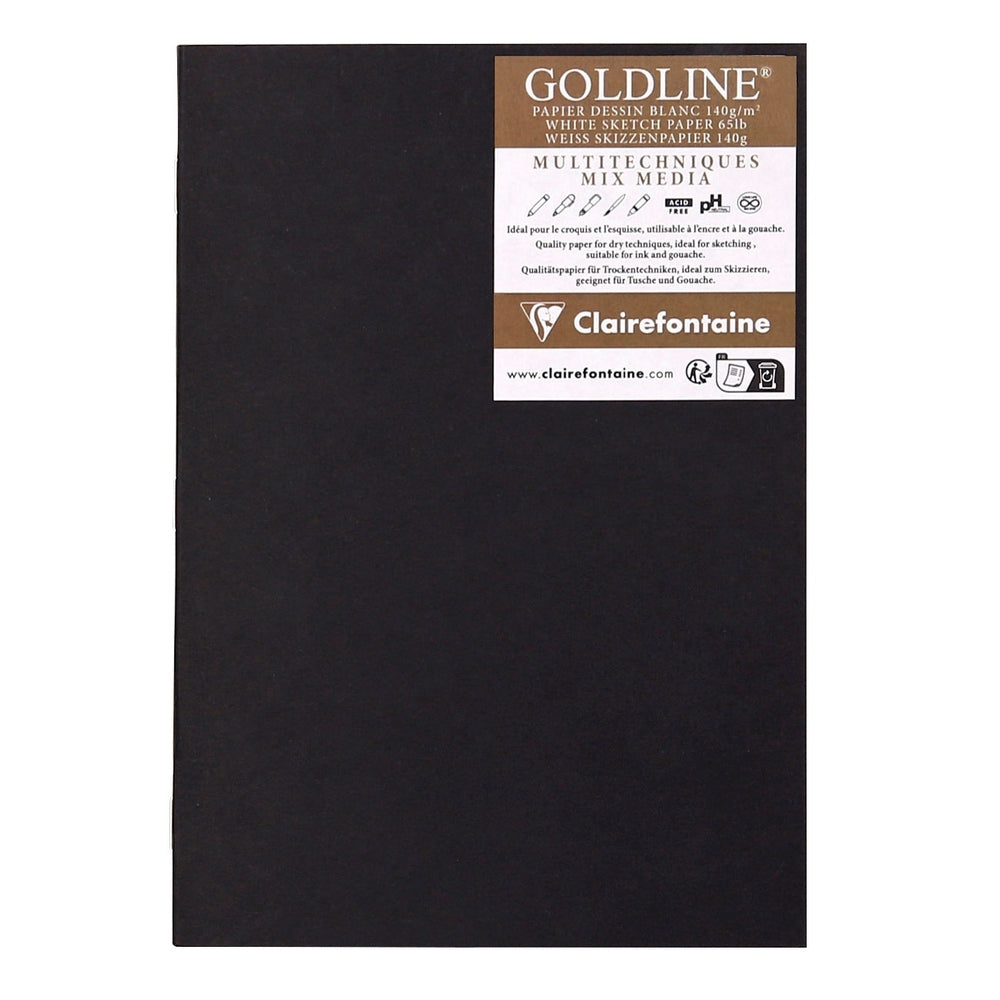 Goldline carnet de croquis agrafé - 20 feuilles blanches - A5 (14.8x21cm) CLAIREFONTAINE