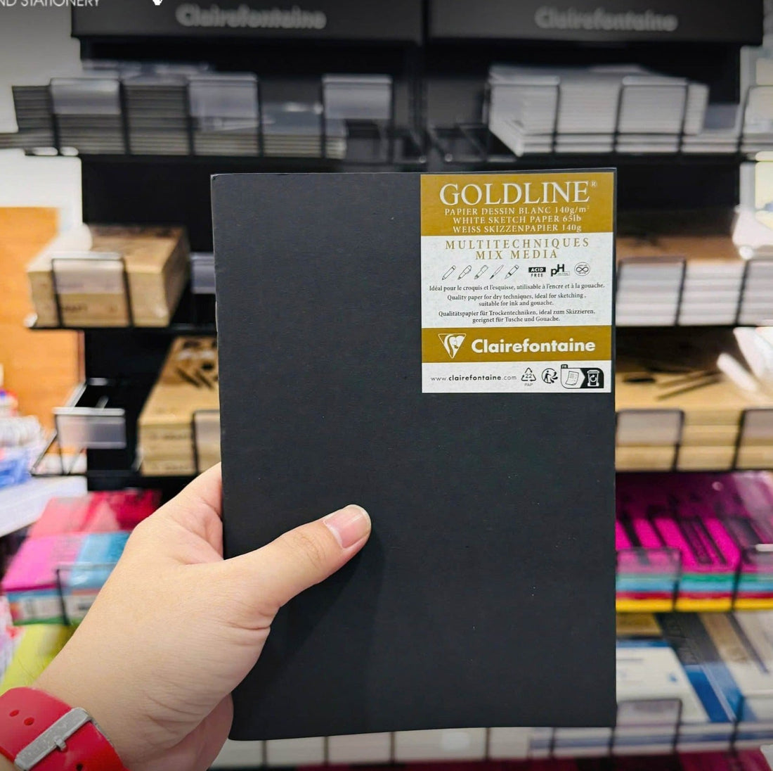 Goldline Sketch Pad White Stapled 20 sheets (8,25 x 11,75 in)