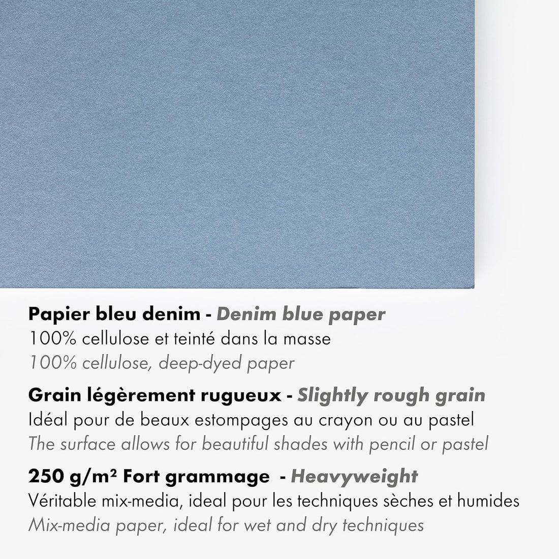 Paint'On Drawing pad Blue Jean A5 15F 250g