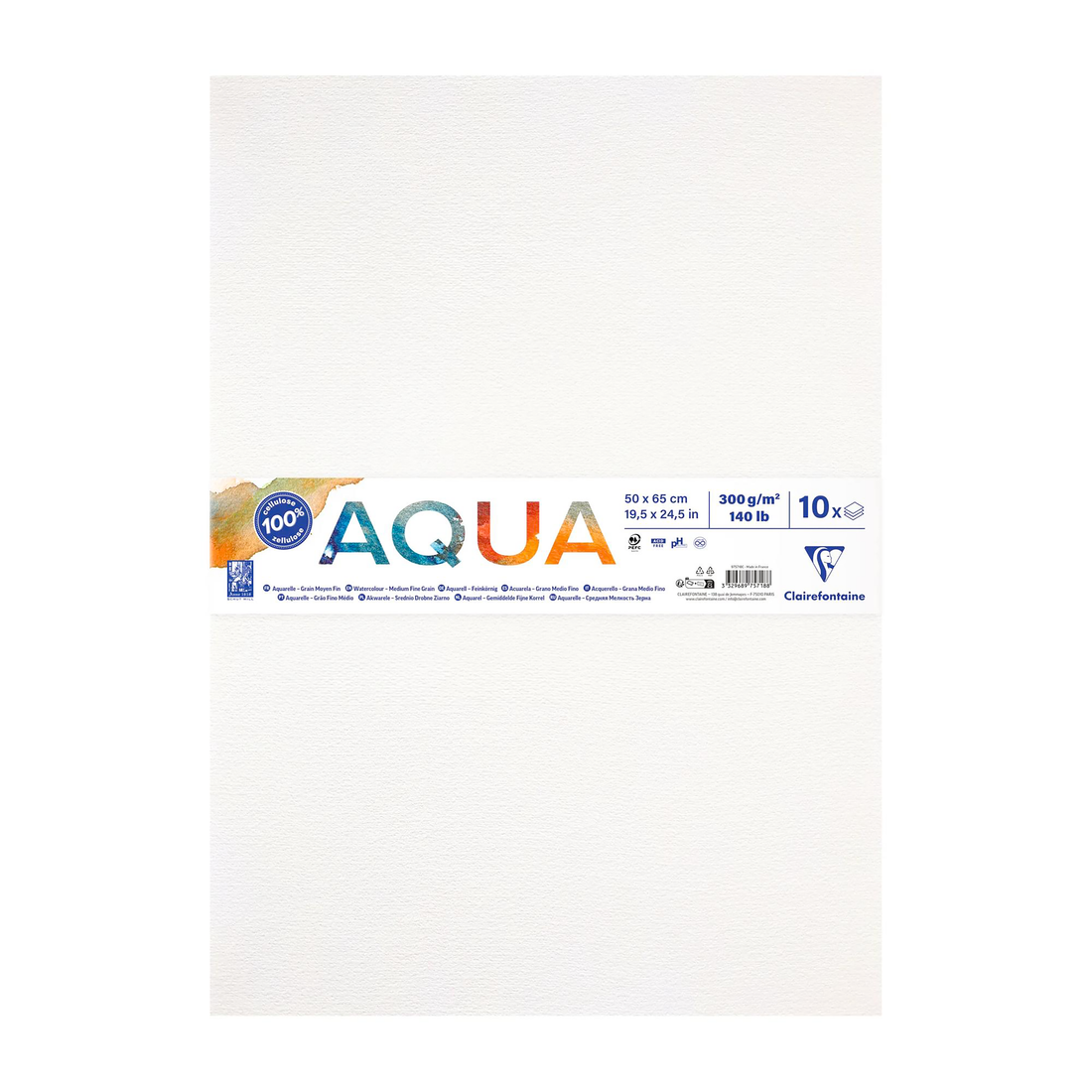 GOLDLINE papier AQUA 300g 50x65cm paquet 10 feuilles