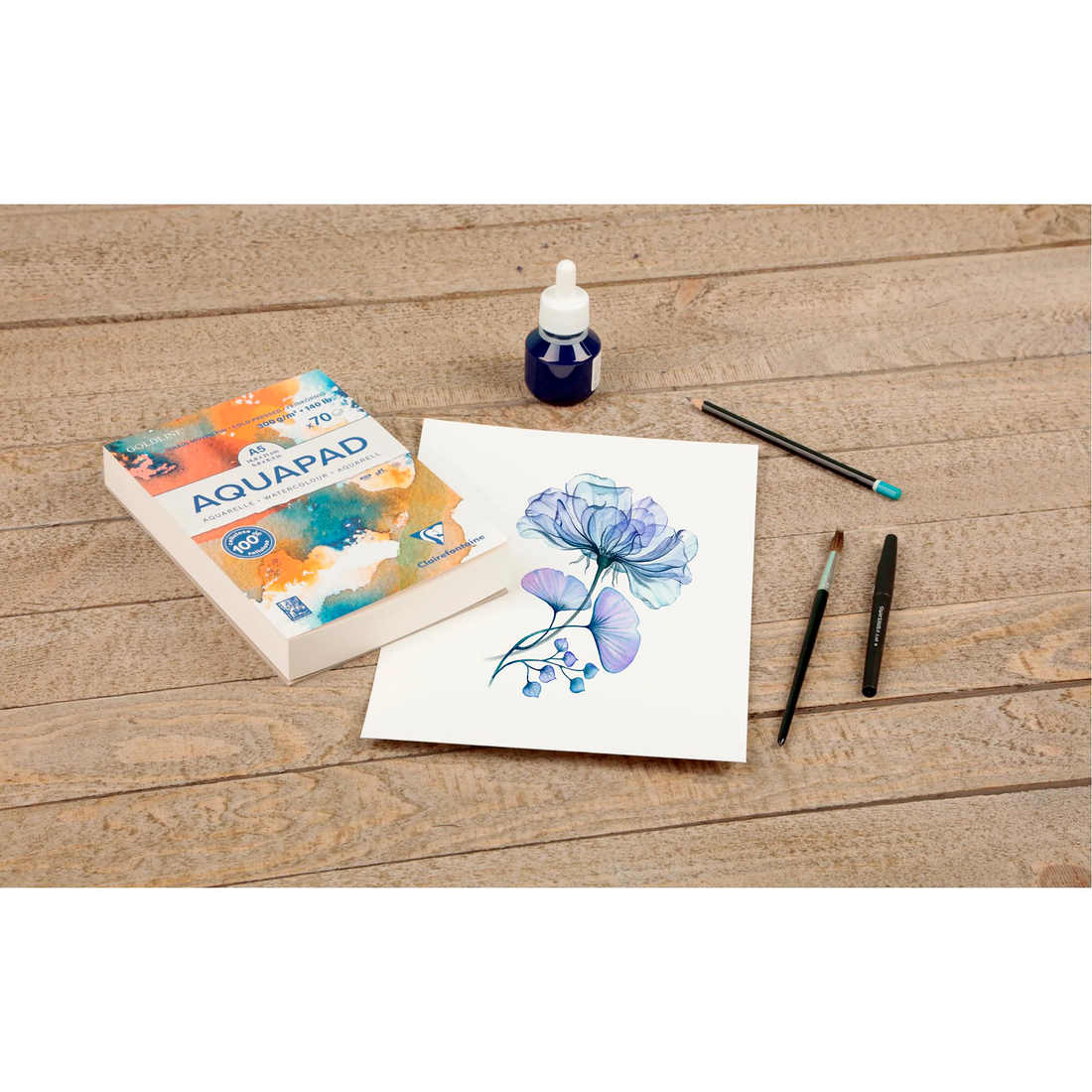 GOLDLINE papier AQUA 300g 50x65cm paquet 10 feuilles