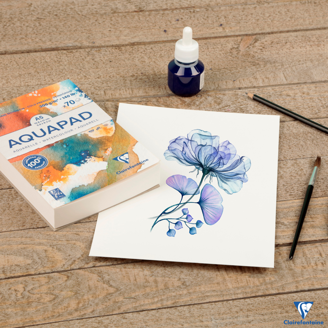 Goldline Aqua 300G Grain fin moyen A3 30Sh Blanc CLAIREFONTAINE