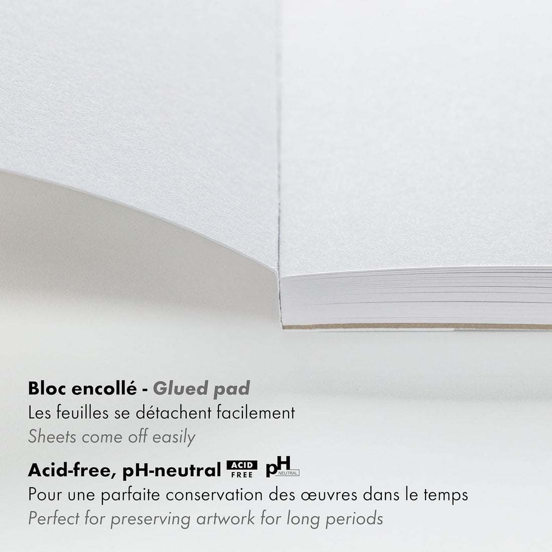 Paint'On Recycled paper pad A4 30F white 250g
