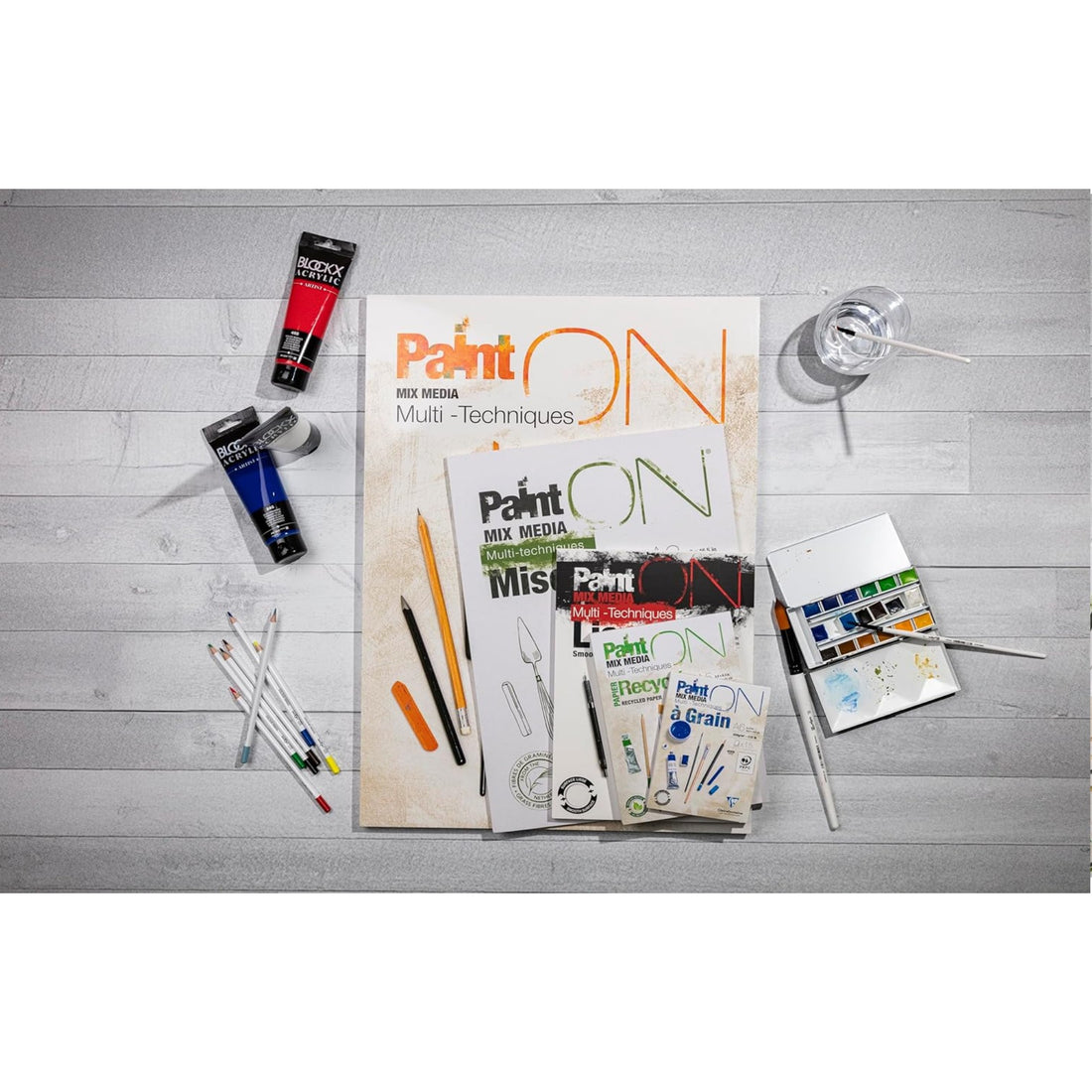 Paint'On Recycled paper pad A4 30F white 250g