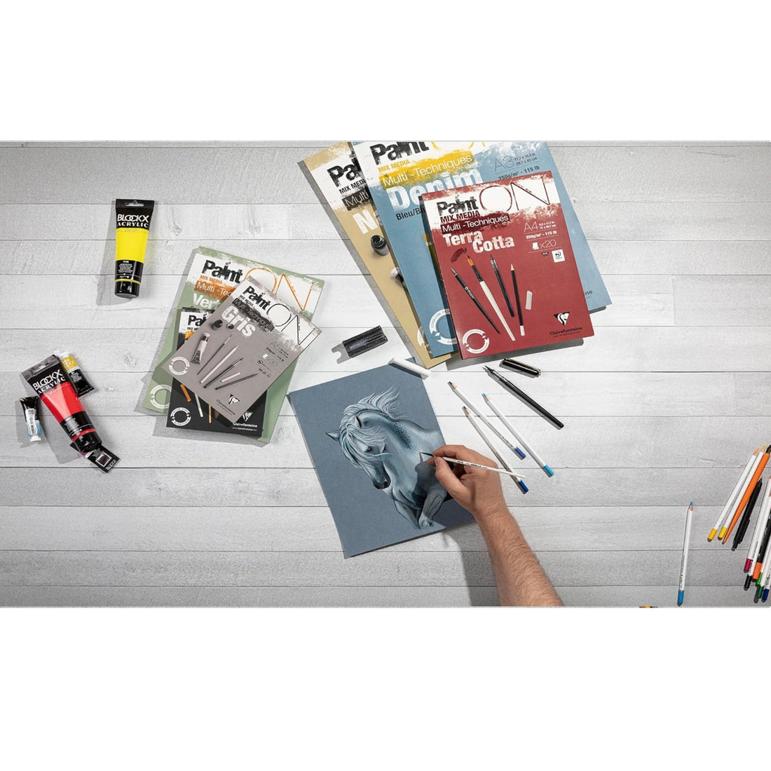 PAINT'ON GRIS 250g. 15fls 50x65