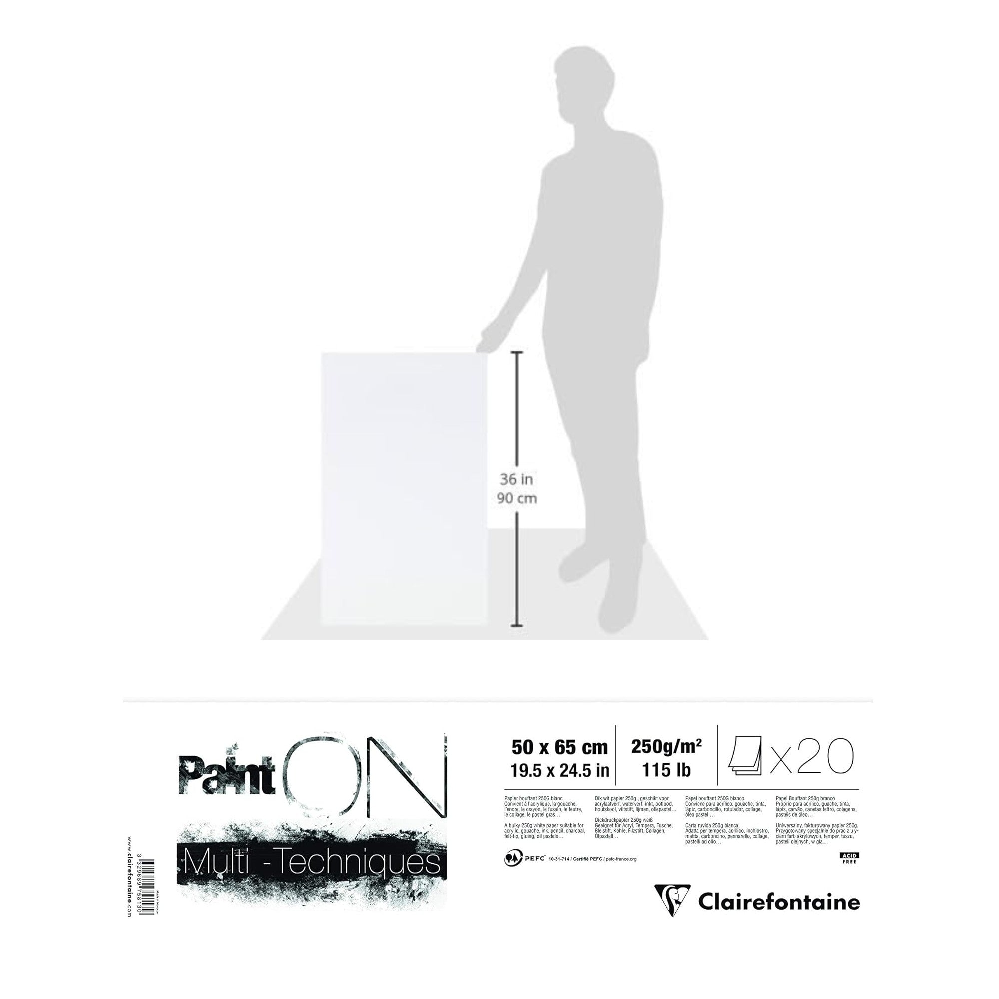 Paint'On White 250g. 20S 19.7X25.5