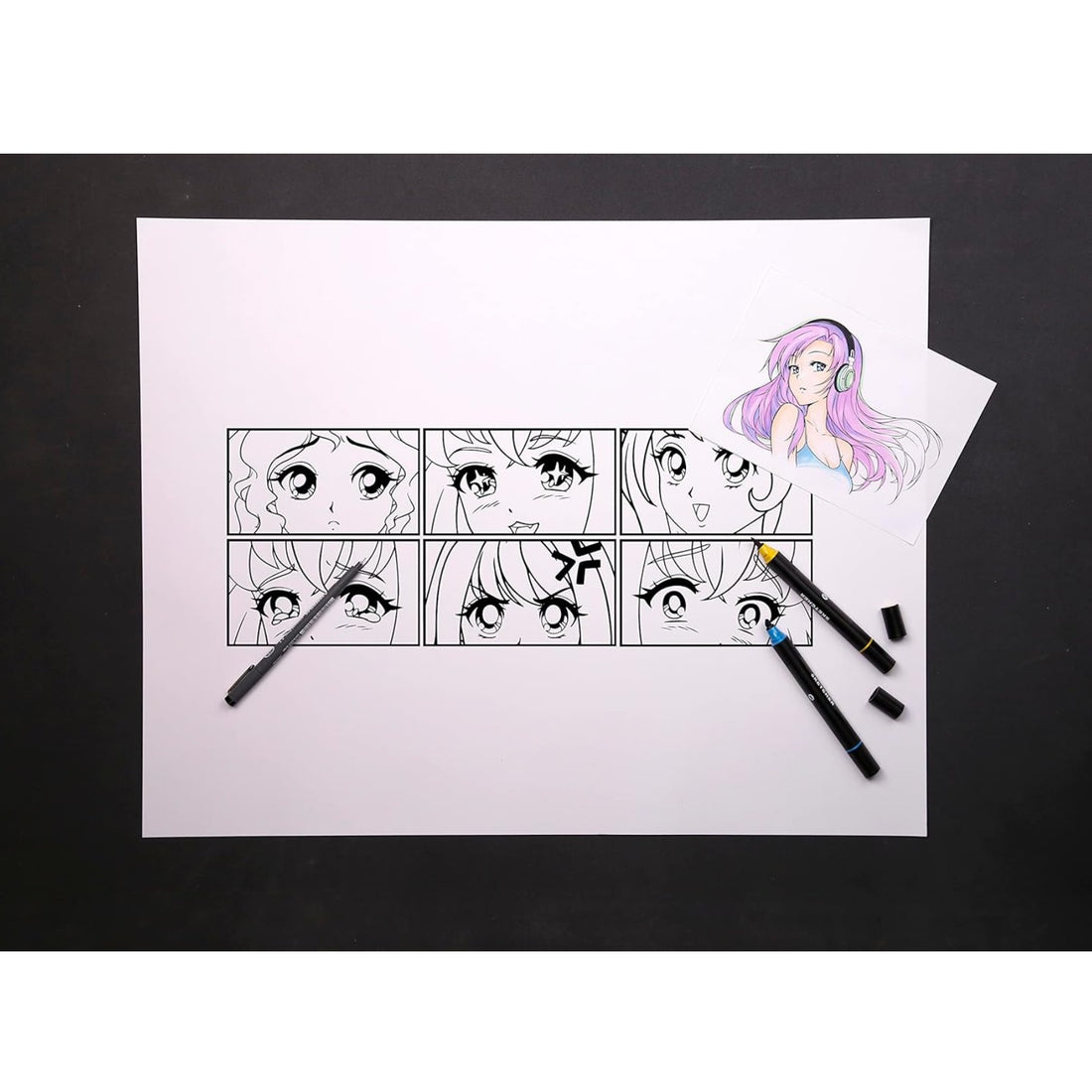 Manga Style Book Spiral Bound 75 sheets A5 (5.8x8.3in)