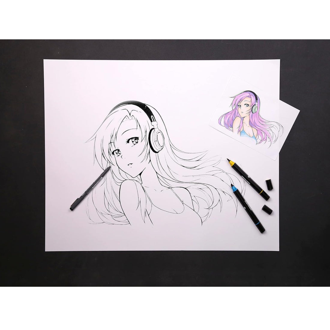 Manga Style Book Spiral Bound 75 sheets A5 (5.8x8.3in)