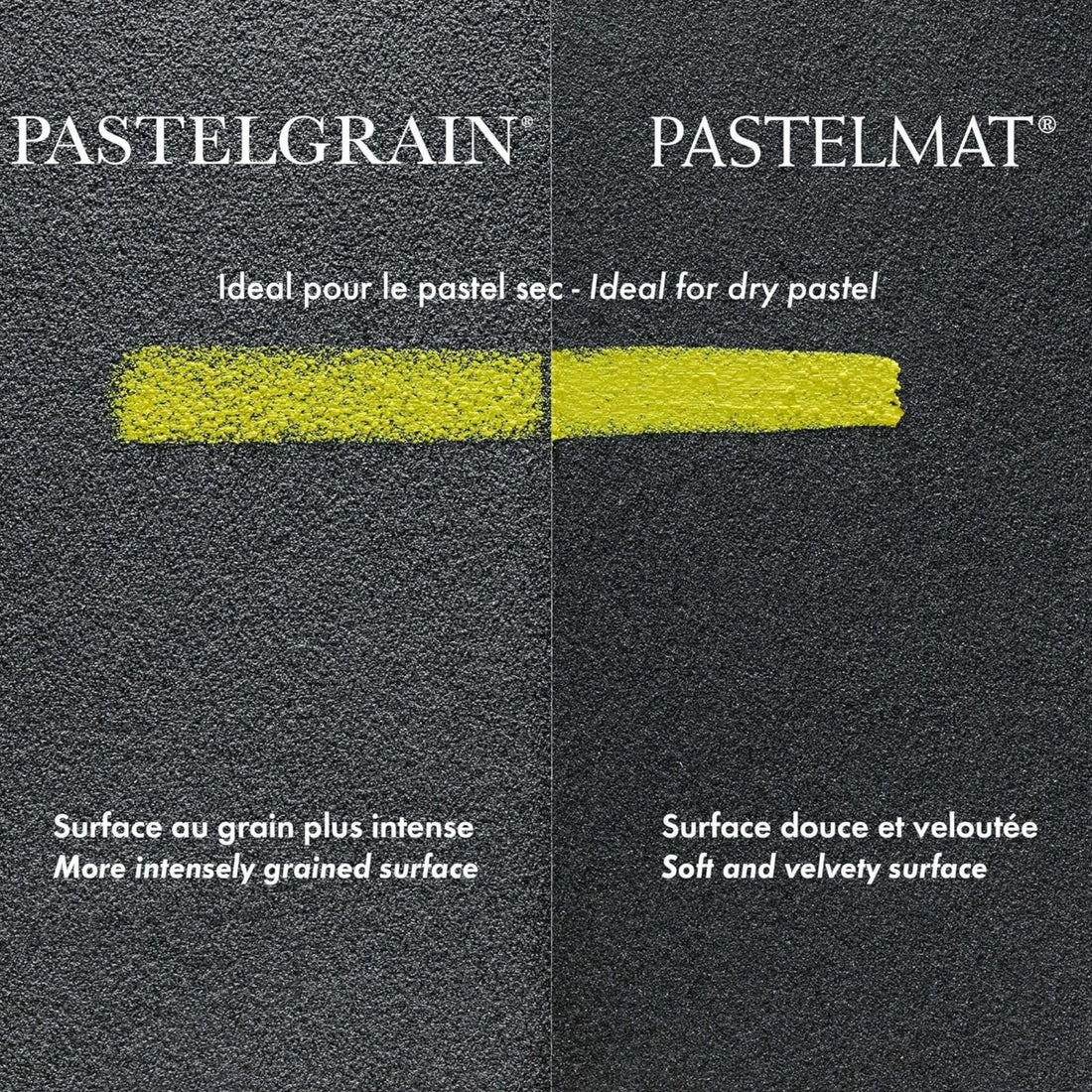 PastelGrain glued pad n°1 18x24cm 12sh 360g grey shades assorted