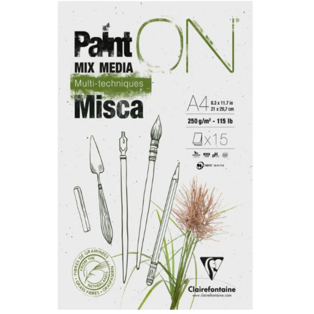 Paint'On Misca Bloc à dessin Collé A4 15F 250g/M²