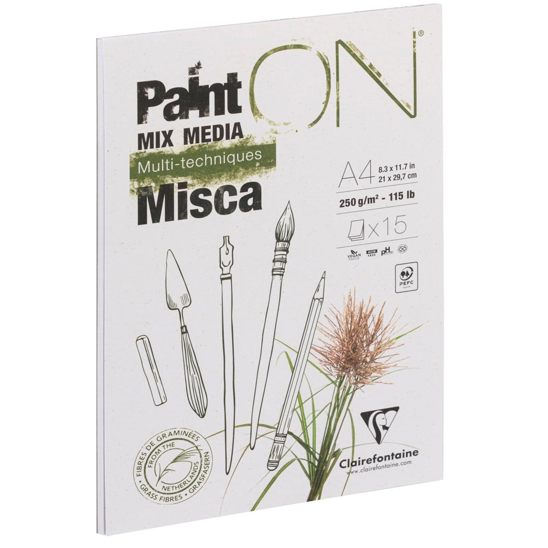 Paint'On Misca Bloc à dessin Collé A4 15F 250g/M²