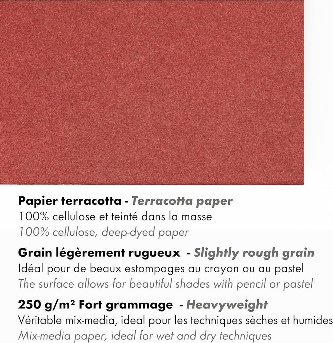 Paint'ON Terracotta glued padA6 20 sheets 250g