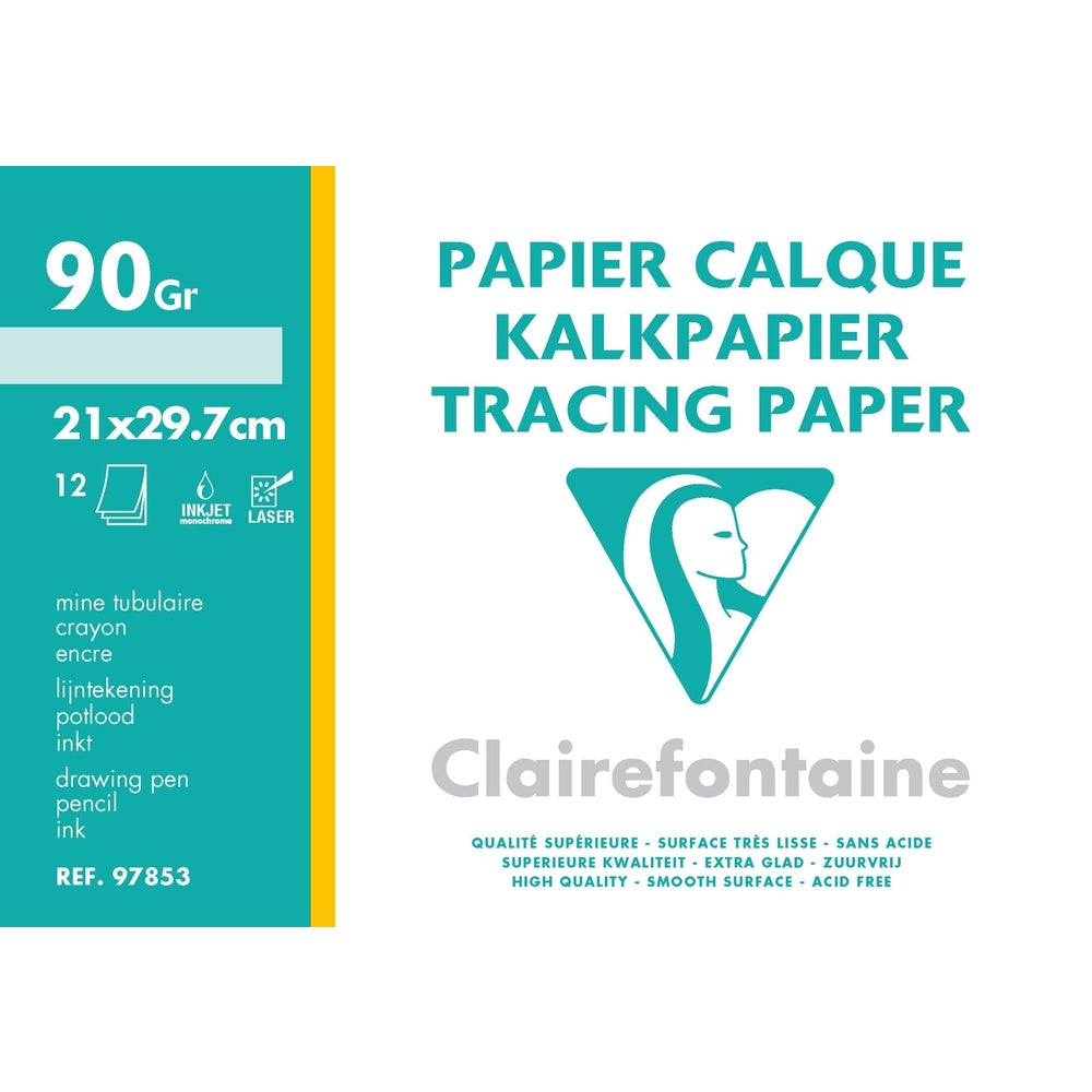 Papier Calque 12S 8.25X11.75 CLAIREFONTAINE