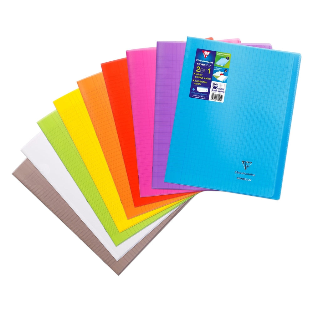 Livre Kover 96P Seyes 9½X12½ Assortis. CLAIREFONTAINE