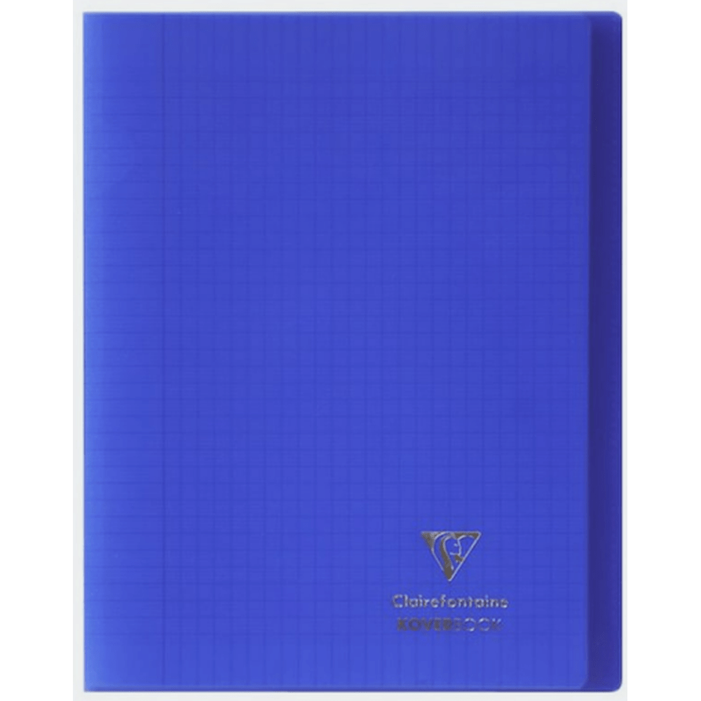 Koverbook cahier polypro agrafé seyès -bleu marine- 96 pages (24x32cm) CLAIREFONTAINE