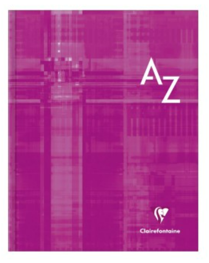 Livre indexé   192 Pages 17X22cm. Assortis CLAIREFONTAINE
