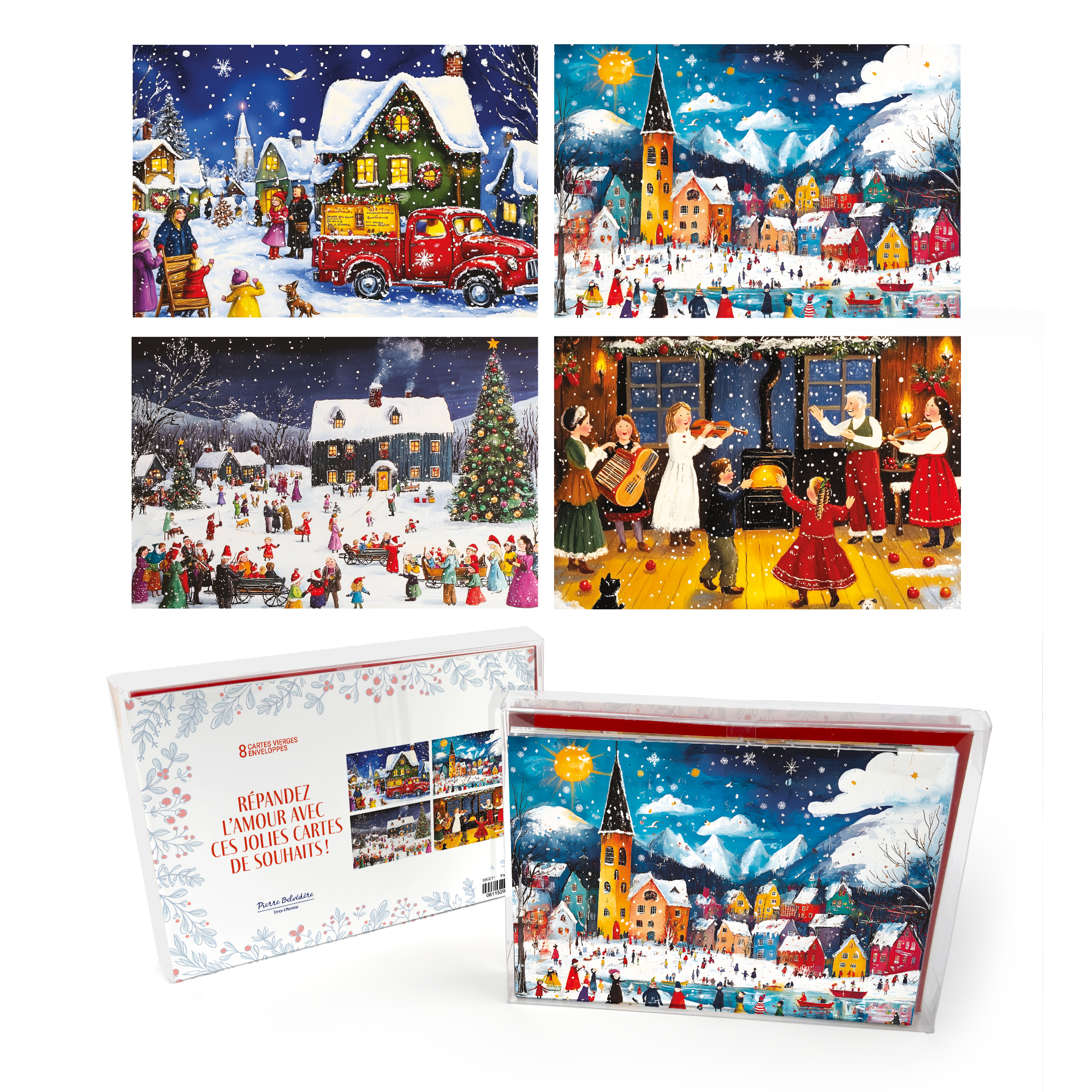 CARTES NOËL SIGNATURE - ENS. 8 - VOEUX DE NOËL PBI AUTRES