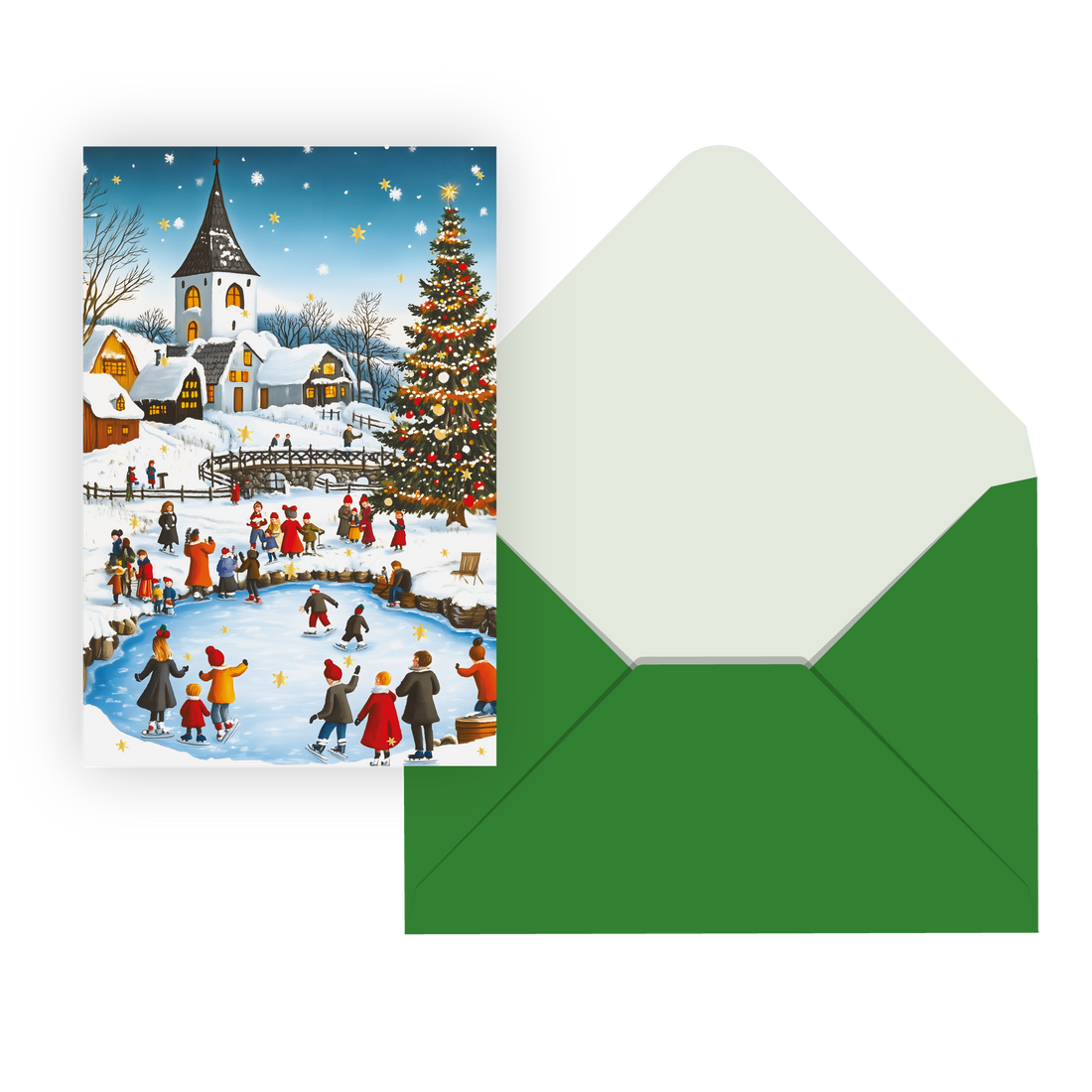CARTES NOËL SIGNATURE - IDV- PATINAGE PBI AUTRES