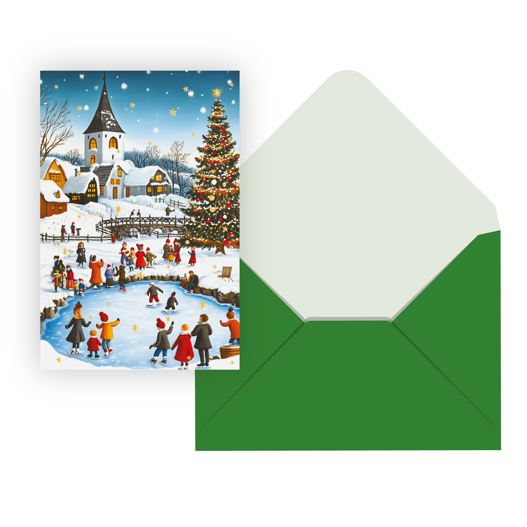 CARTES NOËL SIGNATURE - IDV- PATINAGE PBI AUTRES