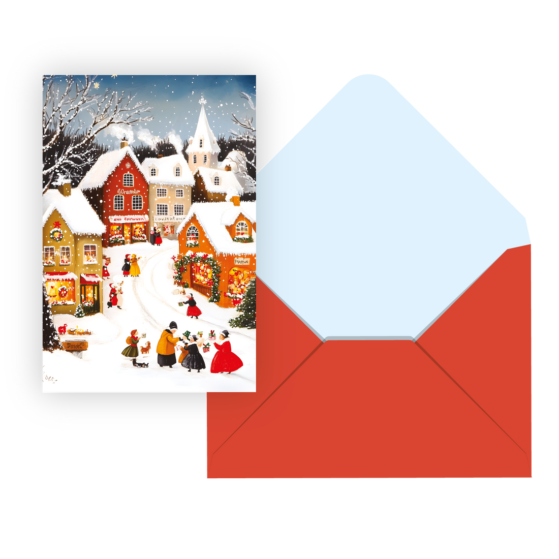 CARTES NOËL SIGNATURE - IDV- FÊTE AU VILLAGE PBI AUTRES