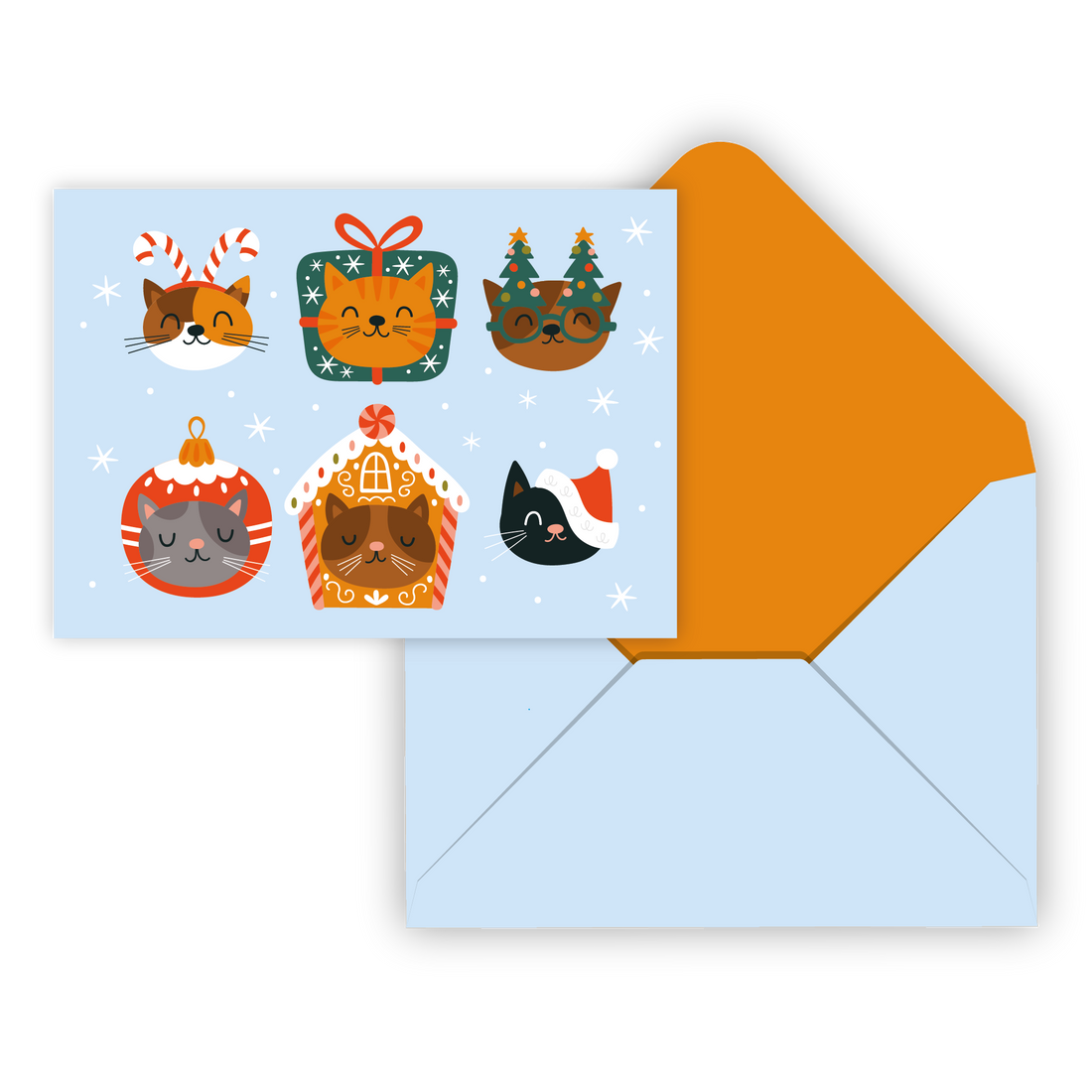 CARTE NOËL IDV./  CHATS DE NOËL - 2025 PBI AUTRES