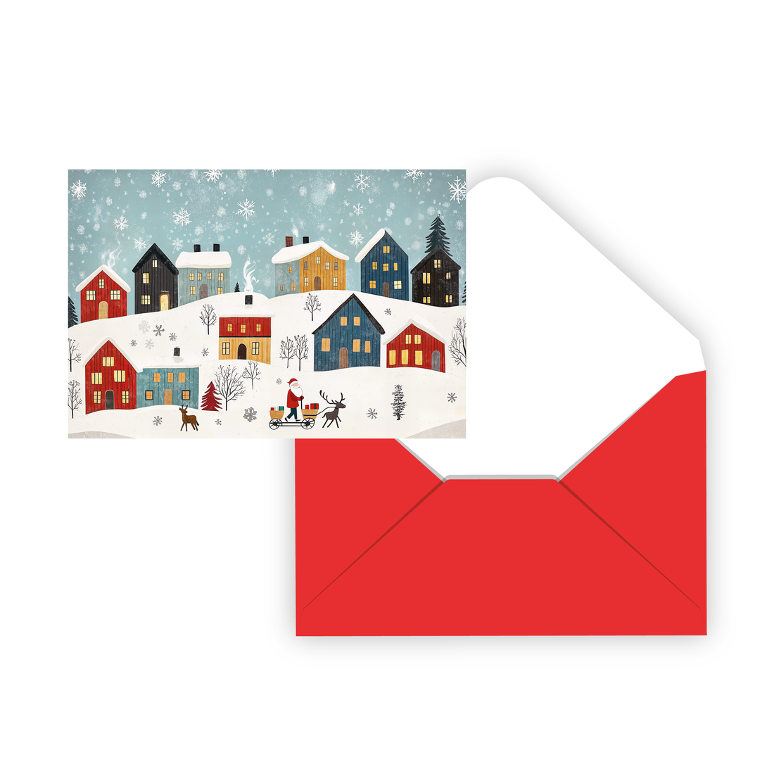 CARTES NOËL SIGNATURE - IDV- VILLAGE NORDIQUE - PBI AUTRES