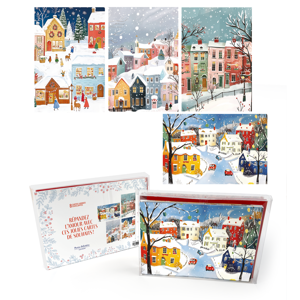 CARTES NOËL SIGNATURE - ENS. 8 - QUARTIER ENNEIGÉ - PBI AUTRES
