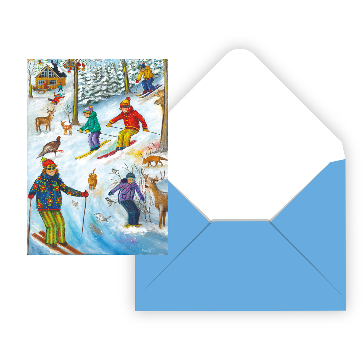 CARTE NOËL ENS./ 8- PLAISIRS D'HIVER (CHRISTINE GENEST) - PBI AUTRES