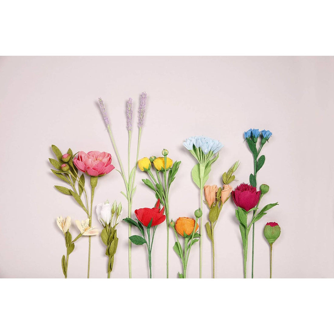 Papier Crépon:  10 rouleaux, 25x100cm, Assortiment vif CLAIREFONTAINE