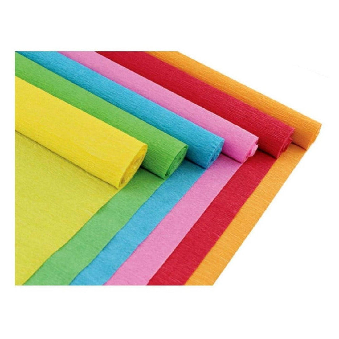 Papier Crépon:  10 rouleaux, 25x100cm, Assortiment vif CLAIREFONTAINE