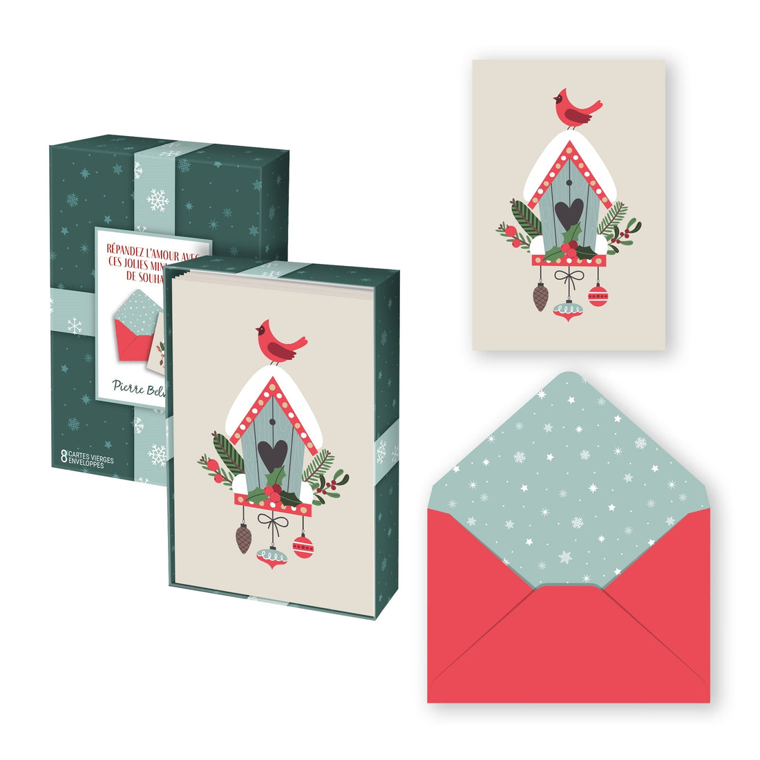 CARTE NOËL MINI ENS./ 8 CARDINAL PBI AUTRES