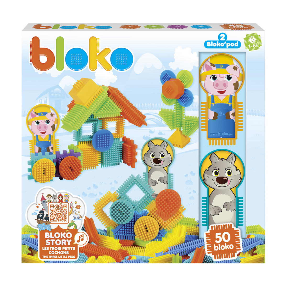 BLOKO: COFFRET - LES TROIS PETITS COCHONS BLOKO