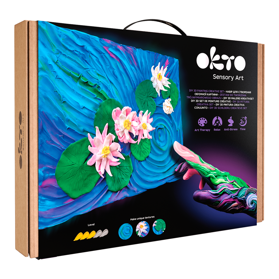 DIY 3D SET DE PEINTURE CRÉATIVE - NÉNUPHARS - Pierre Belvédère