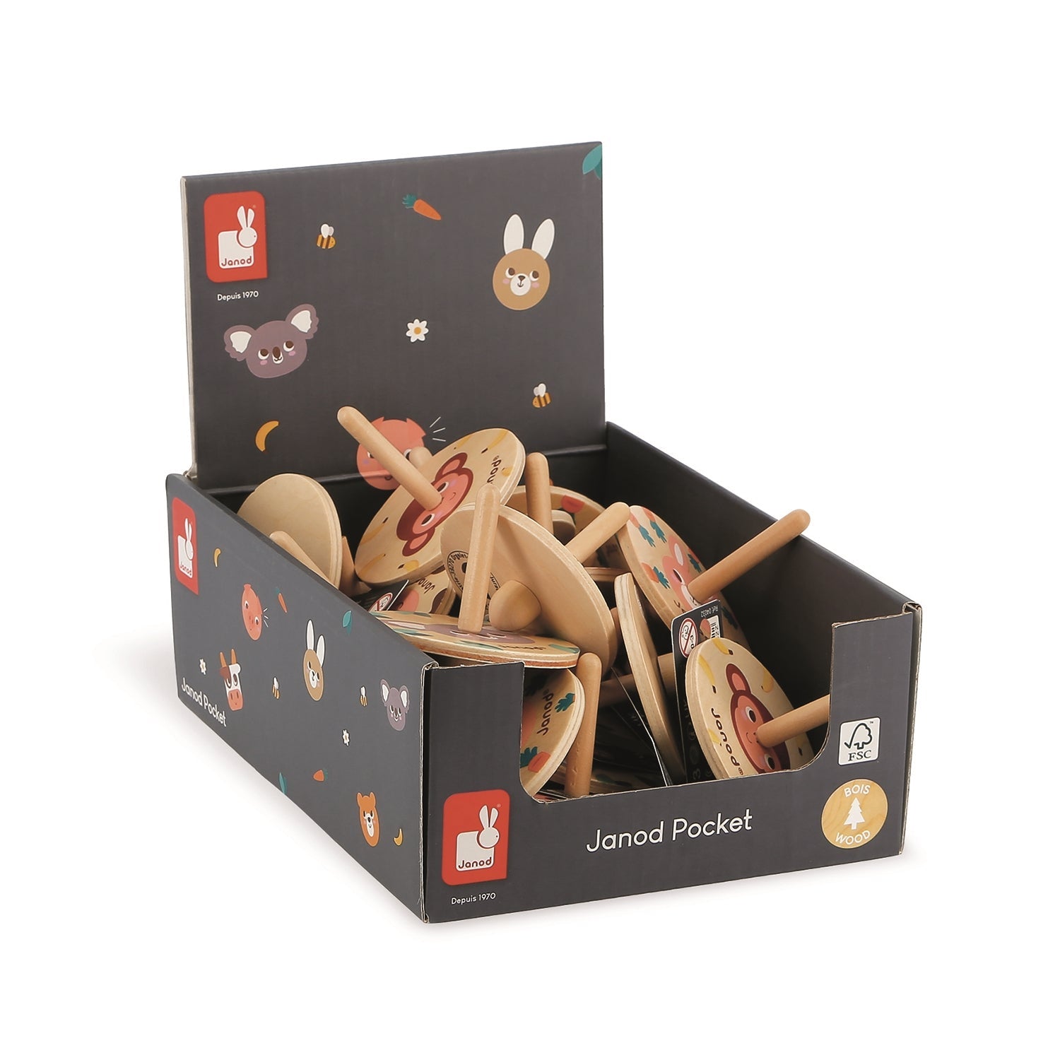 JANOD POCKET - TOUPIES (VENDU 20 UNITÉS - 4 MODÈLES) JANOD