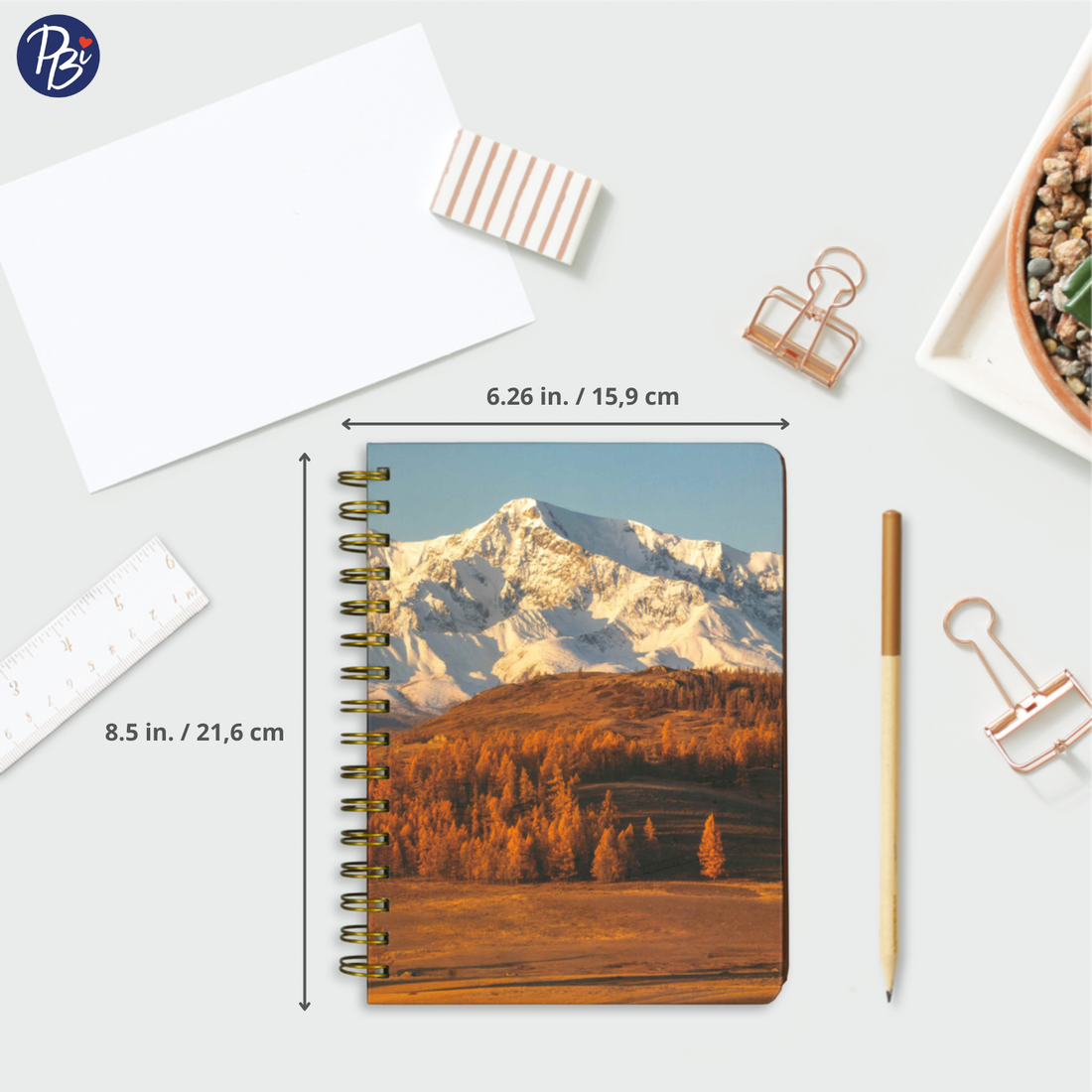 CAHIER DE NOTES - MONTAGNES DORÉES PBI LIVRES NOTES
