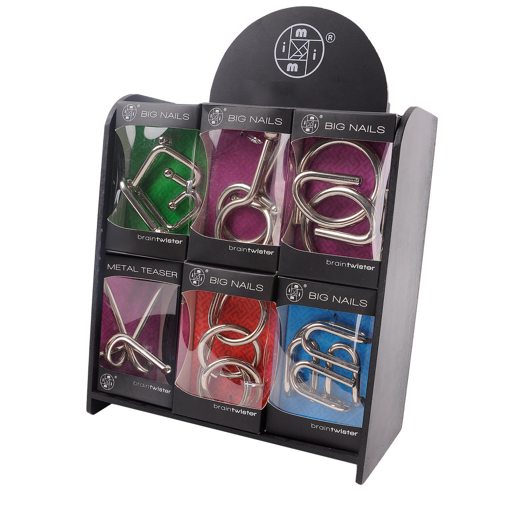 CASSE-TÊTE EN MÉTAL - CLOU GÉANT (VENDUS 12 UNITÉS - 6 STYLES) MI TOYS