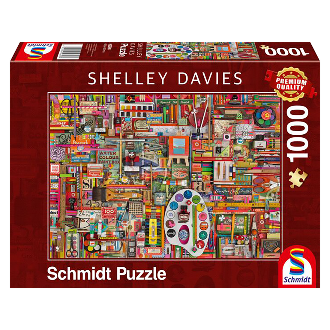 PZ1000: MATÉRIEL VINTAGE POUR ARTISTES - SHELLEY DAVIES SCHMIDT PUZZLE